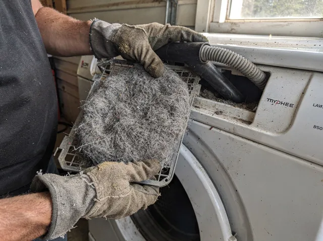 Cleaning Dryer Lint Trap in Dublin