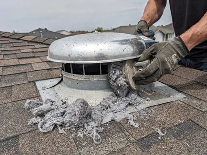 Cleaning Dryer Vent On Roof in Dublin