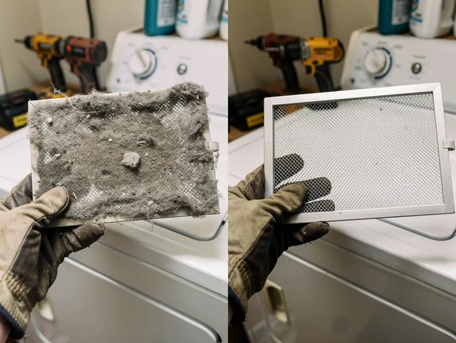 Professional lint trap cleaning by Dublin Dryer Vent Cleaning in Dublin