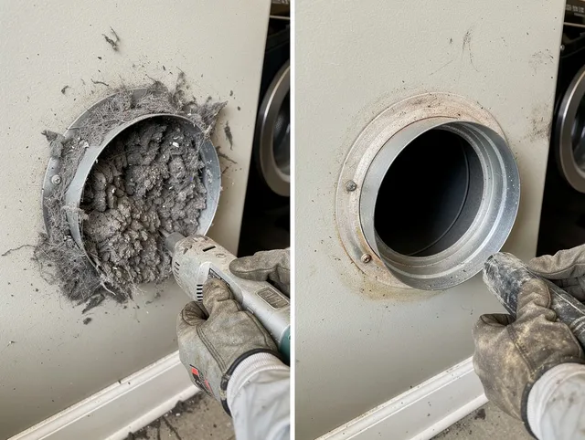 Professional clogged vent cleaning by Dublin Dryer Vent Cleaning in Dublin
