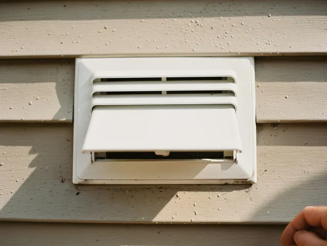 Dublin Dryer Vent Cleaning technician performing professional exhaust vent cleaning at a residential property in Dublin