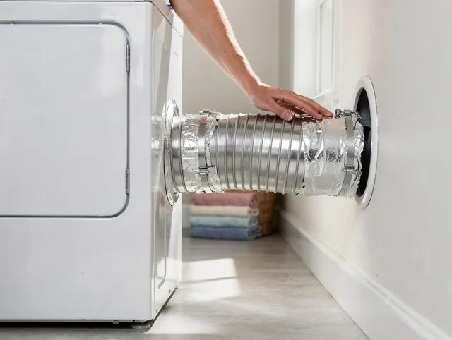 Professional dryer vent hose installation by Dublin Dryer Vent Cleaning in Dublin
