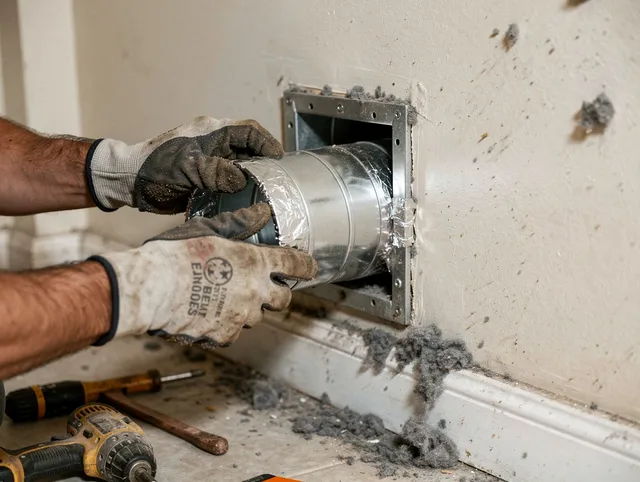 Professional dryer vent repair and installation by Dublin Dryer Vent Cleaning in Dublin